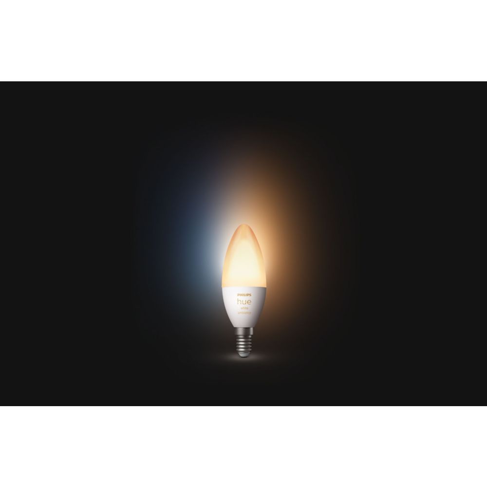 Philips Hue White & Color Ambiance, ampoule LED connectée E14, compatible  Bluetooth, pack de 2, fonctionne