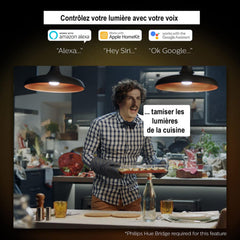 Pack 2 x Ampoules LED Connectées White Ambiance GU10 - Philips Hue