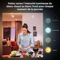 Pack 2 x Ampoules LED Connectées White Ambiance GU10 - Philips Hue