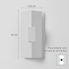 Applique Murale V2-L <br>(salon, cuisine, chambre)
